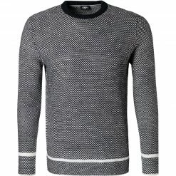 JOOP! Pullover Zino 30029743/405 Wolle, Nachtblau gemustert, Nachtblau