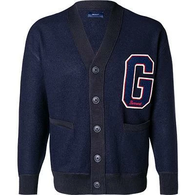 Gant Cardigan 8040099/433 Wolle, Nachtblau 4 Gant Cardigan 8040099/433 Wolle, Nachtblau – Bild 2