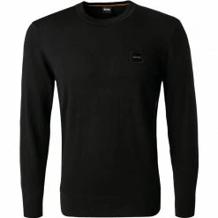 BOSS Pullover Kanovant 50459185/001 Baumwolle-Kaschmir, Schwarz