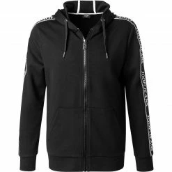 JOOP! Sweatjacke Augustin 30028543/001 Mikrofaser, Ecru, Schwarz