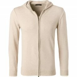 DANIELE FIESOLI Cardigan 0035/Z/38 Merinowolle-Kaschmir, Sand