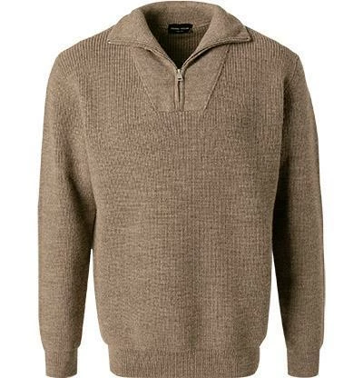 roberto collina Pullover RF09015/04 Troyer, Wolle, Greige, Grau 4 roberto collina Pullover RF09015/04 Troyer, Wolle, Greige, Grau – Bild 2