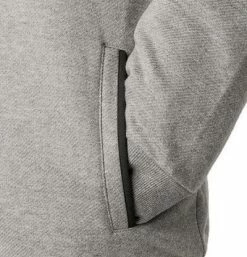 HACKETT Pullover HM580934/933 Sweatjacke, Classic Fit, Baumwolle wattiert, Grau -striangebote 376354 norm3