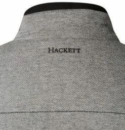HACKETT Pullover HM580934/933 Sweatjacke, Classic Fit, Baumwolle wattiert, Grau -striangebote 376354 norm4