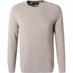 Marc O'Polo Pullover 128 5106 60096/913 Baumwolle-Schurwolle, Greige, Kieselgrau