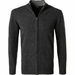 HACKETT Cardigan HM702693/987 Lammwolle, Anthrazit