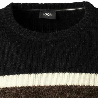 JOOP! Pullover Paulino 30027935/001 Wolle-Kaschmir, Schwarz-weiß, Weiß-schwarz-braun 5 JOOP! Pullover Paulino 30027935/001 Wolle-Kaschmir, Schwarz-weiß, Weiß-schwarz-braun – Bild 3