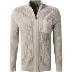 JOOP! Cardigan Heris 30029740/041 Baumwolle, Hellgrau