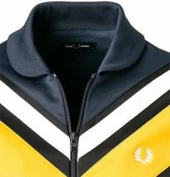Fred Perry Trainingsjacke J2527/395 Sweatjacke, Baumwolle, Dunkelblau, Karbonblau -striangebote 376521 norm2