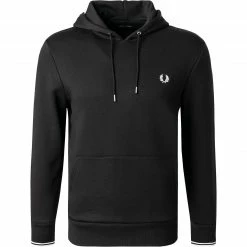 Fred Perry Hoodie M2643/102 Baumwolle, Schwarz