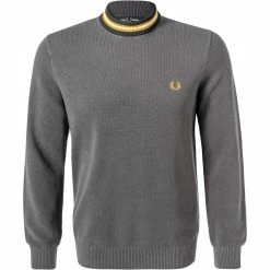 Fred Perry Pullover K2548/G85 Baumwolle, Stahlgrau