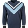Fred Perry Pullover M2634/395 Sweatshirt, Baumwolle, Blau, Karbonblau