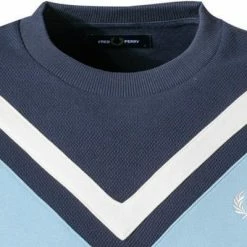 Fred Perry Pullover M2634/395 Sweatshirt, Baumwolle, Blau, Karbonblau -striangebote 376536 norm2