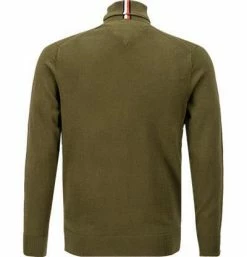 Tommy Hilfiger Pullover MW0MW15444/GYY Rollkragenpullover, Baumwolle-Kaschmir, Olivgrün, Oliv -striangebote 376600 norm2
