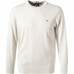 Tommy Hilfiger Pullover MW0MW11674/AF3 Baumwolle-Kaschmir, Wollweiß