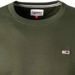 TOMMY JEANS Sweatshirt DM0DM09591/MRZ Bio Baumwolle, Olivgrün, Dunkelolive -striangebote 376632 norm2
