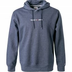 TOMMY JEANS Hoodie DM0DM11632/C87 Baumwolle, Jeansblau meliert, Jeansblau