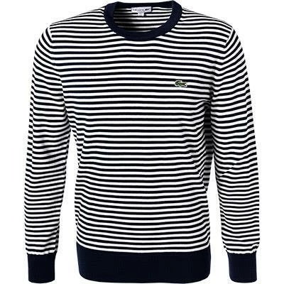 LACOSTE Pullover AH8842/HHW Classic Fit, Baumwolle, Dunkelblau-weiß gestreift, Dunkelblau-weiß 4 LACOSTE Pullover AH8842/HHW Classic Fit, Baumwolle, Dunkelblau-weiß gestreift, Dunkelblau-weiß – Bild 2