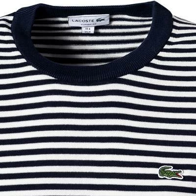 LACOSTE Pullover AH8842/HHW Classic Fit, Baumwolle, Dunkelblau-weiß gestreift, Dunkelblau-weiß 5 LACOSTE Pullover AH8842/HHW Classic Fit, Baumwolle, Dunkelblau-weiß gestreift, Dunkelblau-weiß – Bild 3