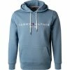 Tommy Hilfiger Hoodie MW0MW11599/C2Q Bio Baumwolle, Rauchblau
