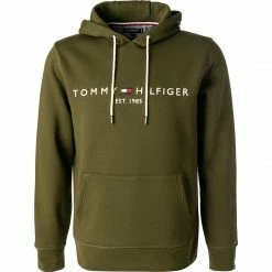 Tommy Hilfiger Hoodie MW0MW11599/GYY Bio Baumwolle, Olivgrün, Oliv