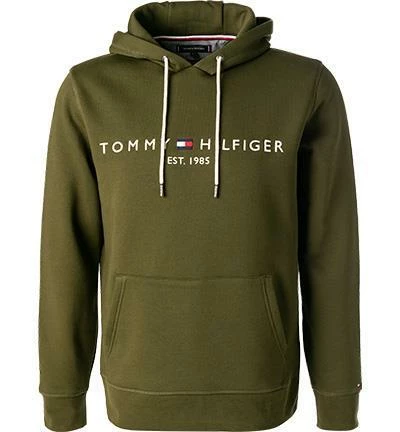 Tommy Hilfiger Hoodie MW0MW11599/GYY Bio Baumwolle, Olivgrün, Oliv 4 Tommy Hilfiger Hoodie MW0MW11599/GYY Bio Baumwolle, Olivgrün, Oliv – Bild 2