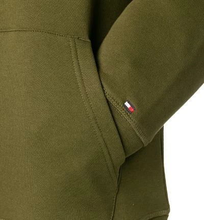 Tommy Hilfiger Hoodie MW0MW11599/GYY Bio Baumwolle, Olivgrün, Oliv 6 Tommy Hilfiger Hoodie MW0MW11599/GYY Bio Baumwolle, Olivgrün, Oliv – Bild 4