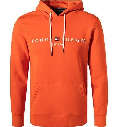 Tommy Hilfiger Hoodie MW0MW11599/SO1 Bio Baumwolle, Orange 4 Tommy Hilfiger Hoodie MW0MW11599/SO1 Bio Baumwolle, Orange – Bild 2