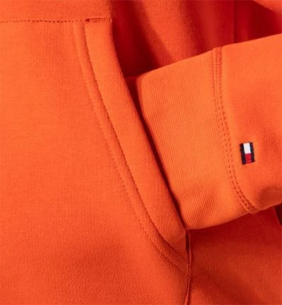 Tommy Hilfiger Hoodie MW0MW11599/SO1 Bio Baumwolle, Orange 6 Tommy Hilfiger Hoodie MW0MW11599/SO1 Bio Baumwolle, Orange – Bild 4