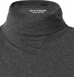 OLYMP Level Five Body Fit Longsleeve 5641/84/67 Baumwolle-Kaschmir, Anthrazit meliert, Anthrazit -striangebote 376684 norm2