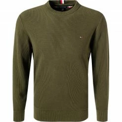 Tommy Hilfiger Pullover MW0MW19533/GYY Bio Baumwolle, Olivgrün, Oliv