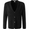 OLYMP Casual Level Five B. Fit Cardigan 5377/86/68 Stricksakko, Body Fit, Schurwolle, Schwarz