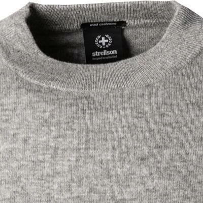 Strellson Pullover Cassim 30029632/032 Wolle-Kaschmir, Grau meliert, Grau 5 Strellson Pullover Cassim 30029632/032 Wolle-Kaschmir, Grau meliert, Grau – Bild 3