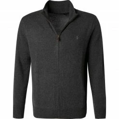 Polo Ralph Lauren Zip Cardigan 710716745/004 Strickjacke, Wolle, Dunkelblau, Grau