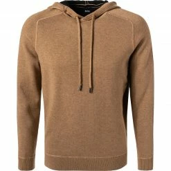 BOSS Pullover Neptune 50457715/262 Kapuzenpullover, Schurwolle, Beige