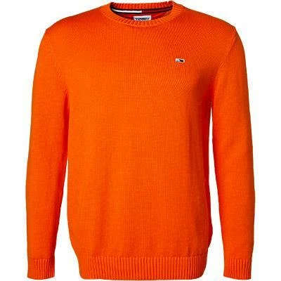 TOMMY JEANS Pullover DM0DM11856/SEF Bio Baumwolle, Orange 4 TOMMY JEANS Pullover DM0DM11856/SEF Bio Baumwolle, Orange – Bild 2