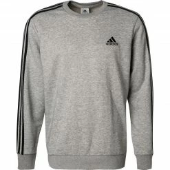adidas ORIGINALS M 3S FT grey-black GK9101 Pullover, Baumwolle, Grau meliert