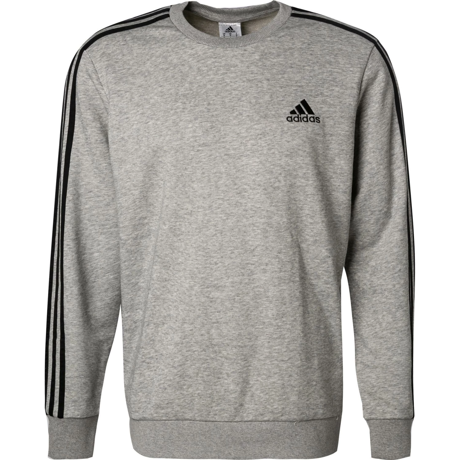 adidas ORIGINALS M 3S FT grey-black GK9101 Pullover, Baumwolle, Grau meliert 3 adidas ORIGINALS M 3S FT grey-black GK9101 Pullover, Baumwolle, Grau meliert