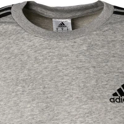 adidas ORIGINALS M 3S FT grey-black GK9101 Pullover, Baumwolle, Grau meliert 5 adidas ORIGINALS M 3S FT grey-black GK9101 Pullover, Baumwolle, Grau meliert – Bild 3
