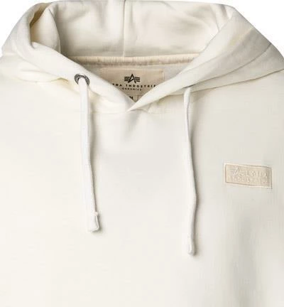 ALPHA INDUSTRIES Hoodie Organics OS 118349/626 Bio Baumwolle, Wollweiß, Weiß 5 ALPHA INDUSTRIES Hoodie Organics OS 118349/626 Bio Baumwolle, Wollweiß, Weiß – Bild 3