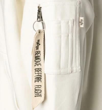 ALPHA INDUSTRIES Hoodie Organics OS 118349/626 Bio Baumwolle, Wollweiß, Weiß 6 ALPHA INDUSTRIES Hoodie Organics OS 118349/626 Bio Baumwolle, Wollweiß, Weiß – Bild 4