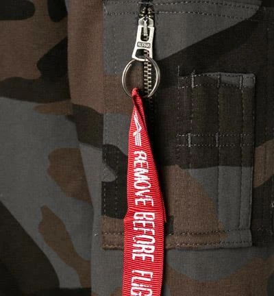 ALPHA INDUSTRIES Hoodie X-Fit Camo 158321C/125 Baumwolle, Camouflage, Schwarz 5 ALPHA INDUSTRIES Hoodie X-Fit Camo 158321C/125 Baumwolle, Camouflage, Schwarz – Bild 4