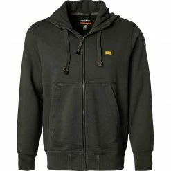 PARAJUMPERS Sweatjacke PMFLECF15/764 Sweatjacke Baumwolle, Militärgrün