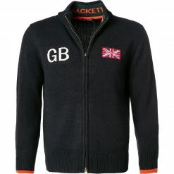 HACKETT Cardigan HM702708/595 Merinowolle, Marine