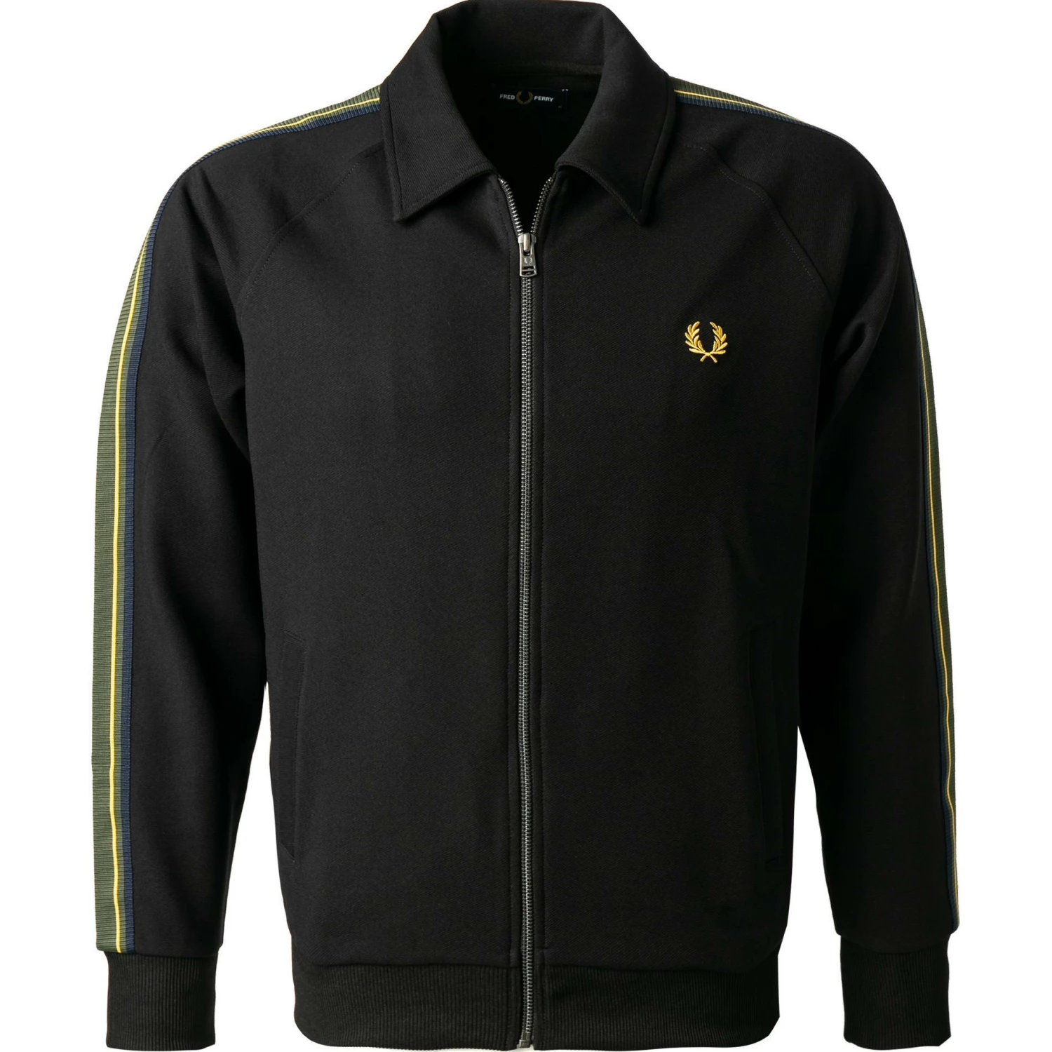 Fred Perry Strickjacke J2537/102 Trainingsjacke, Mikrofaser, Schwarz 3 Fred Perry Strickjacke J2537/102 Trainingsjacke, Mikrofaser, Schwarz