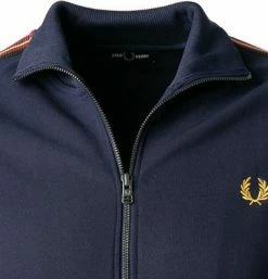 Fred Perry Strickjacke J2536/395 Trainingsjacke, Mikrofaser, Karbonblau 9 Fred Perry Strickjacke J2536/395 Trainingsjacke, Mikrofaser, Karbonblau -striangebote 377183 norm2