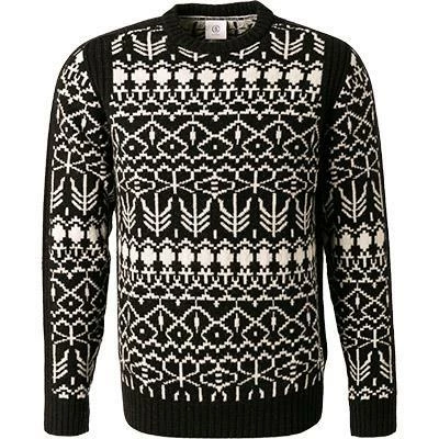 BOGNER Pullover Balte 8875/5966/025 Wolle, Schwarz-weiß gemustert, Schwarz-weiß 4 BOGNER Pullover Balte 8875/5966/025 Wolle, Schwarz-weiß gemustert, Schwarz-weiß – Bild 2
