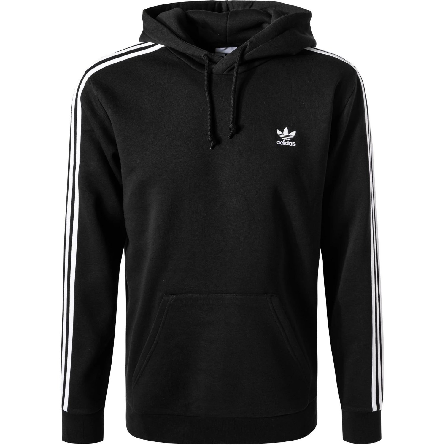 adidas ORIGINALS 3-Stripes Hoody black H06676 Hoodie, Baumwolle, Schwarz 3 adidas ORIGINALS 3-Stripes Hoody black H06676 Hoodie, Baumwolle, Schwarz