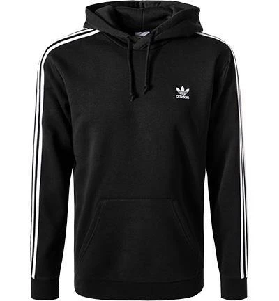 adidas ORIGINALS 3-Stripes Hoody black H06676 Hoodie, Baumwolle, Schwarz 4 adidas ORIGINALS 3-Stripes Hoody black H06676 Hoodie, Baumwolle, Schwarz – Bild 2