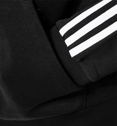 adidas ORIGINALS 3-Stripes Hoody black H06676 Hoodie, Baumwolle, Schwarz 6 adidas ORIGINALS 3-Stripes Hoody black H06676 Hoodie, Baumwolle, Schwarz – Bild 4